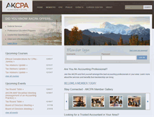 Tablet Screenshot of akcpa.org